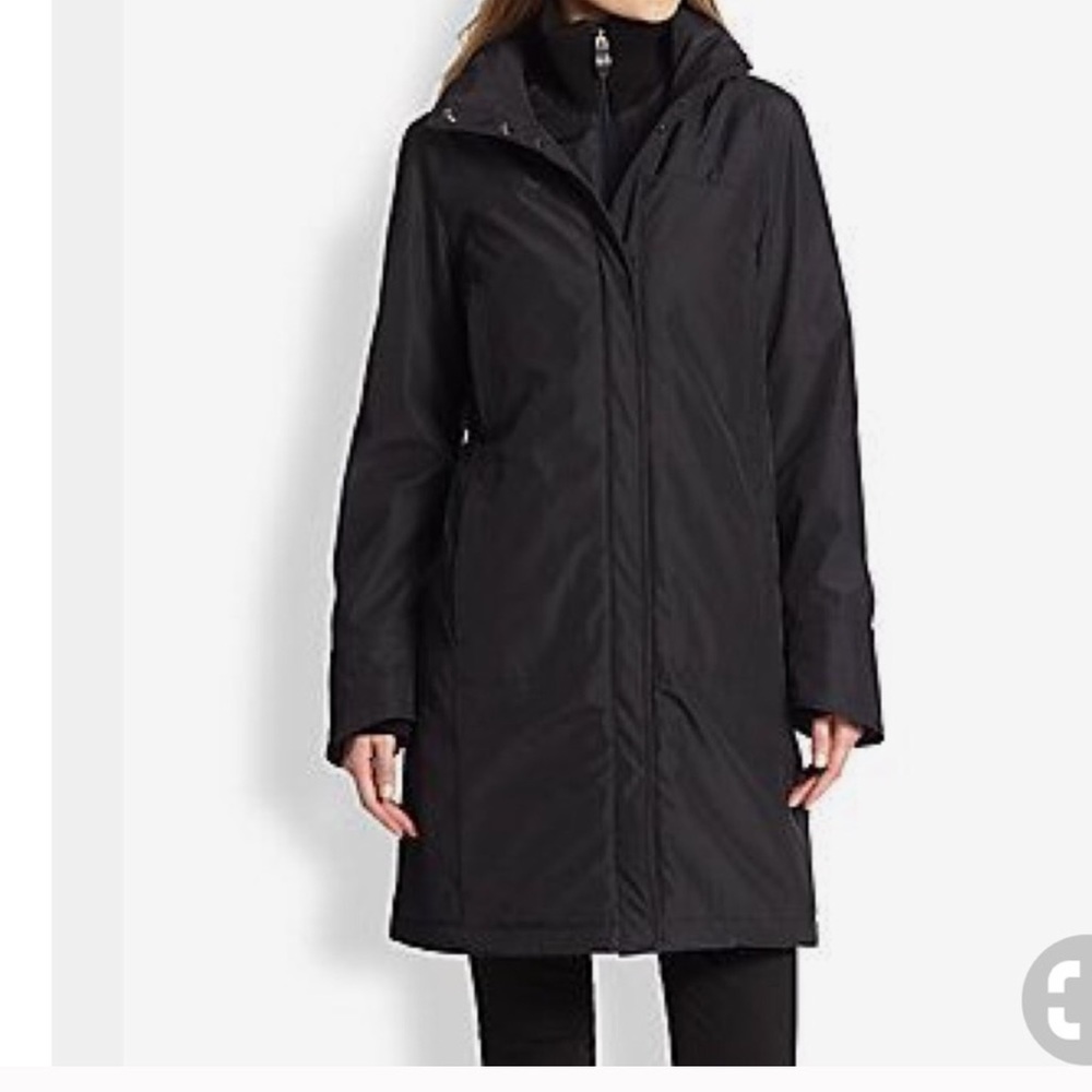 Postcard size 4 jacket/coat black zip up